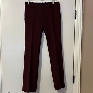 Chic Burgundy Dress Pants Ann Taylor Petite